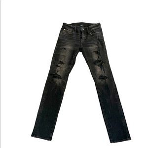 Never worn AE Airflex patched stretch/patches denim jeans